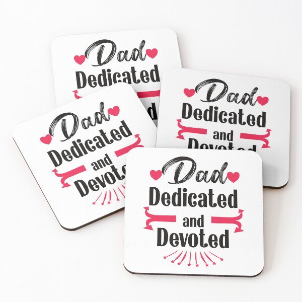 Item preview, Hardworking Dad Dedicated and Devoted_black_red designed and sold by Escapene.