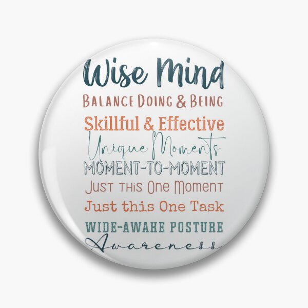 Item preview, Wise Mind. Walking the Middle Path. Reasonable Mind and Emotional Mind, Doing Mind and Being Mind.  designed and sold by Orianah.