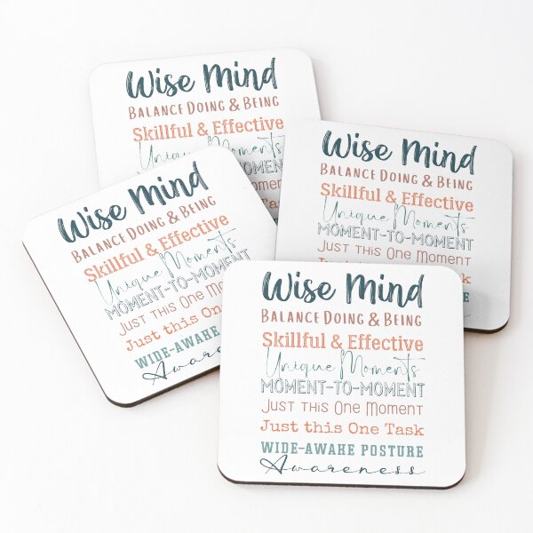Item preview, Wise Mind. Walking the Middle Path. Reasonable Mind and Emotional Mind, Doing Mind and Being Mind.  designed and sold by Orianah.