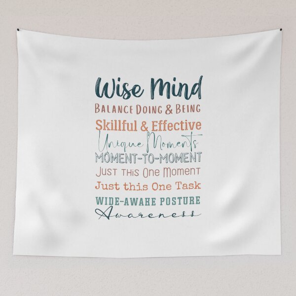 Item preview, Wise Mind. Walking the Middle Path. Reasonable Mind and Emotional Mind, Doing Mind and Being Mind.  designed and sold by Orianah.