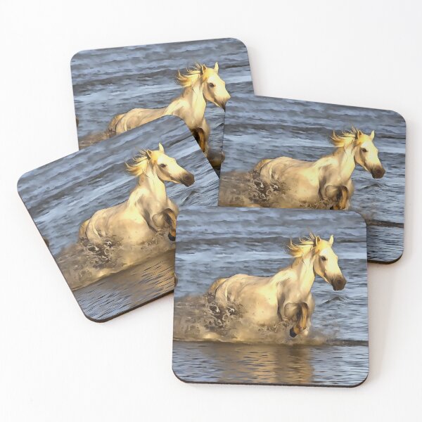 Item preview, Camargue Horses (Painting) designed and sold by cmphotographs.
