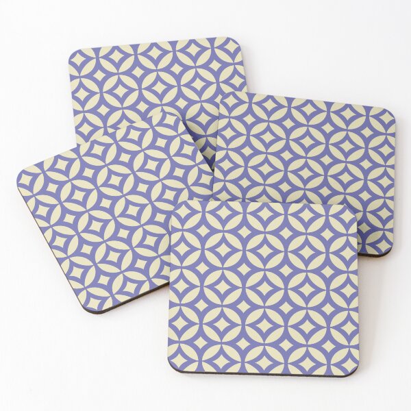 Item preview, Japanese Kimono Pattern in Violet and Beige, Japan Kimono Design designed and sold by Art-and-Archaeo.