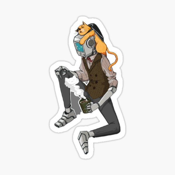 Streunendes Katzenspiel Sticker