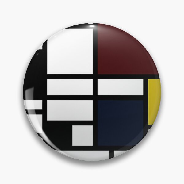 Item preview, piet mondrian - Composition with,dark Red,Navy Blue, yellow,black,white designed and sold by Olivia-One.