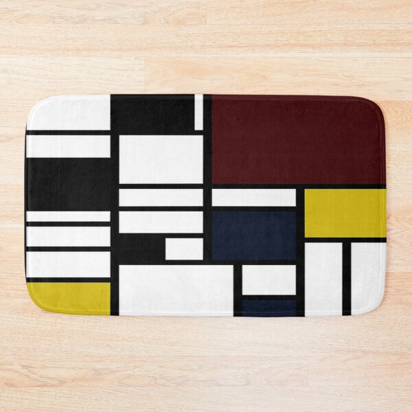Item preview, piet mondrian - Composition with,dark Red,Navy Blue, yellow,black,white designed and sold by Olivia-One.