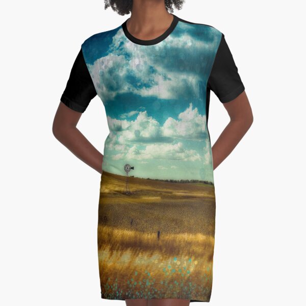 NEBRASKA PRAIRIE Graphic T-Shirt Dress