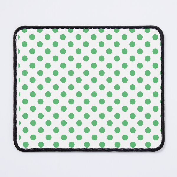 Artikelvorschau, Green Polka Dots - White Background entworfen und verkauft von burbankdesigns.