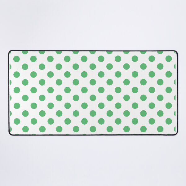 Artikelvorschau, Green Polka Dots - White Background entworfen und verkauft von burbankdesigns.