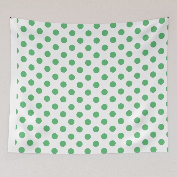 Item preview, Green Polka Dots - White Background designed and sold by burbankdesigns.