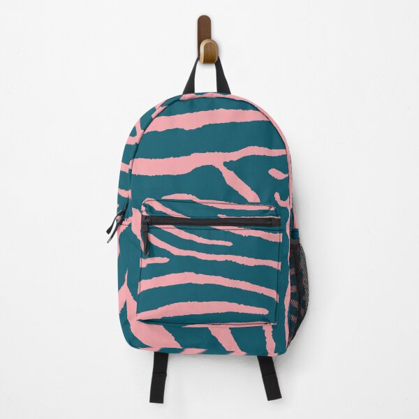 Item preview, Zebra Wild Animal Print 259 Teal and Pink designed and sold by tonymagnerart.