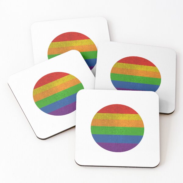Item preview, Pride Flag Vintage Sunset Rainbow - subtle gay pride colors designed and sold by Inspirationmotivation.