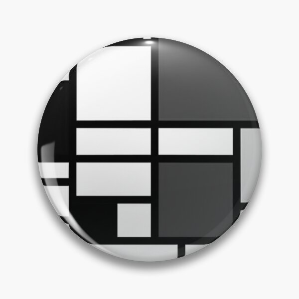 Item preview, piet mondrian - Composition with,grey,black,white, designed and sold by Olivia-One.