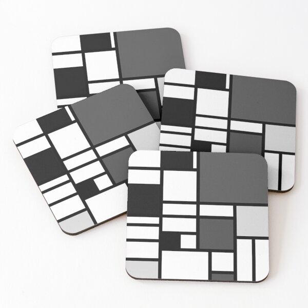 Item preview, piet mondrian - Composition with,grey,black,white, designed and sold by Olivia-One.