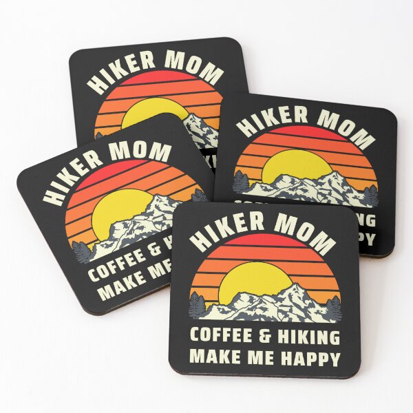 Artikelvorschau, Hiker Mom Coffee And Hiking Make Me Happy entworfen und verkauft von TM-Multidesign.
