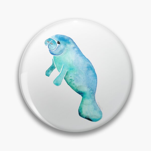 Item preview, Manatee 2 - Aqua - Sea Cow  designed and sold by Barbara Abbatiello.