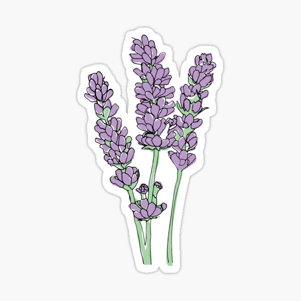 Lavender Plant Stickers for Sale