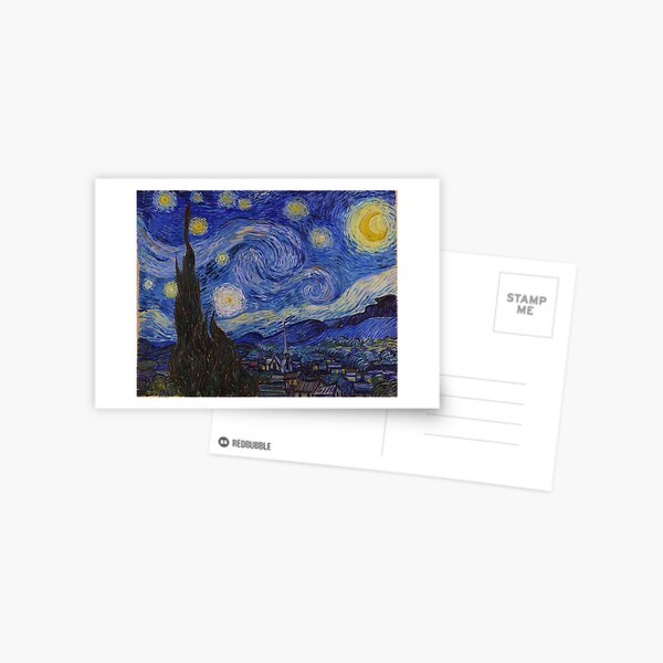 Die Sternennacht Von Vincent Van Gogh Postkarte Von Warishellstore Redbubble