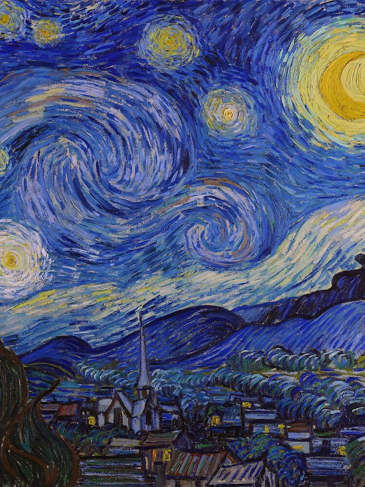 The Starry Night by Vincent van Gogh (1889) by allhistory
