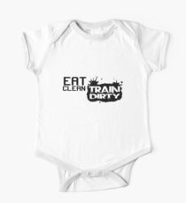 Eat clean train dirty One Piece - Short Sleeve