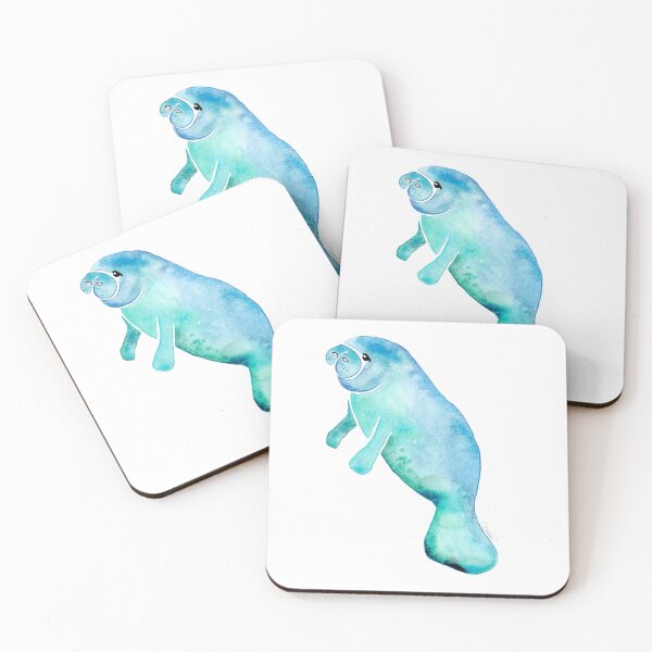Item preview, Manatee 2 - Aqua - Sea Cow  designed and sold by Barbara Abbatiello.