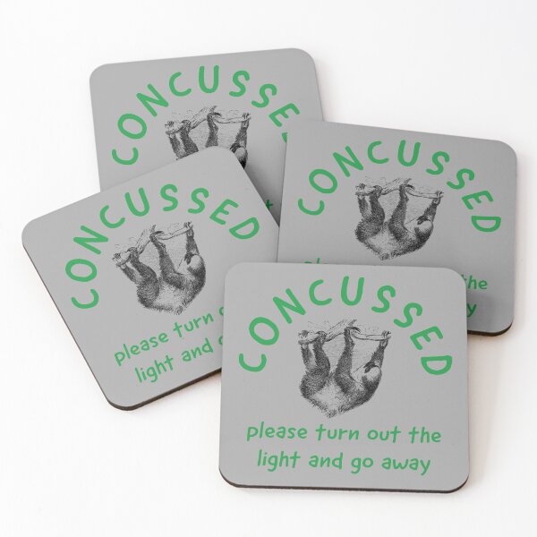 Item preview, Gift for concussion patient, traumatic brain injury, TBI, concussed, funny themed T-shirt, sticker, and mug  designed and sold by smichaeliv.