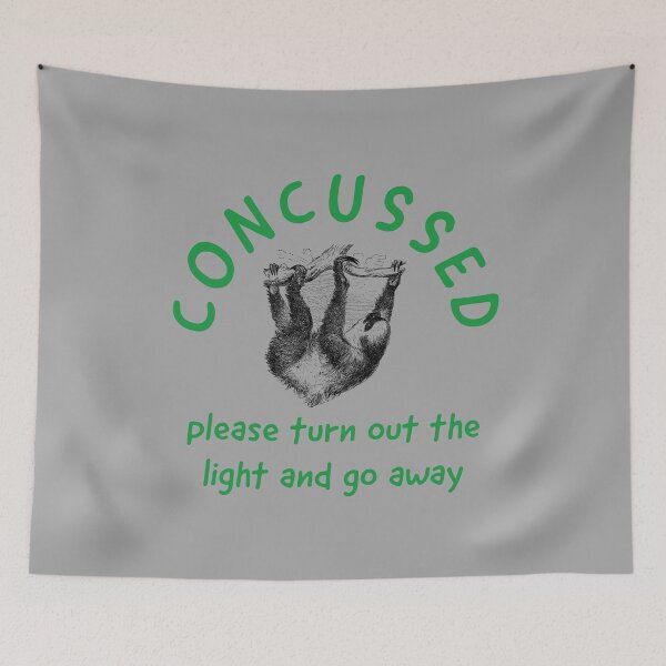 Item preview, Gift for concussion patient, traumatic brain injury, TBI, concussed, funny themed T-shirt, sticker, and mug  designed and sold by smichaeliv.