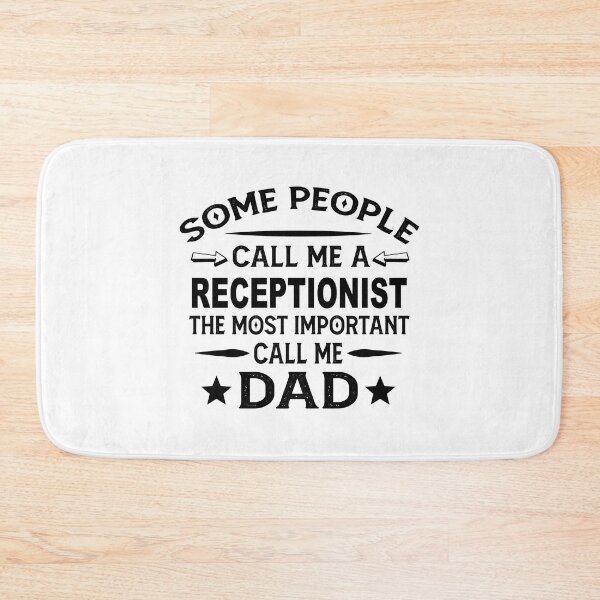 Item preview, receptionist Father Dad T-shirt gift for father's Day receptionist Dad Father's Day, receptionist Dad Hudband Christmas Gift designed and sold by xlnv.