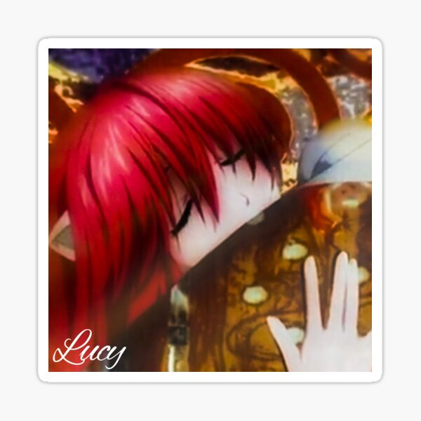 Lucy : Diclonius - Elfen Lied Sticker for Sale by Anime-Frenzzzy