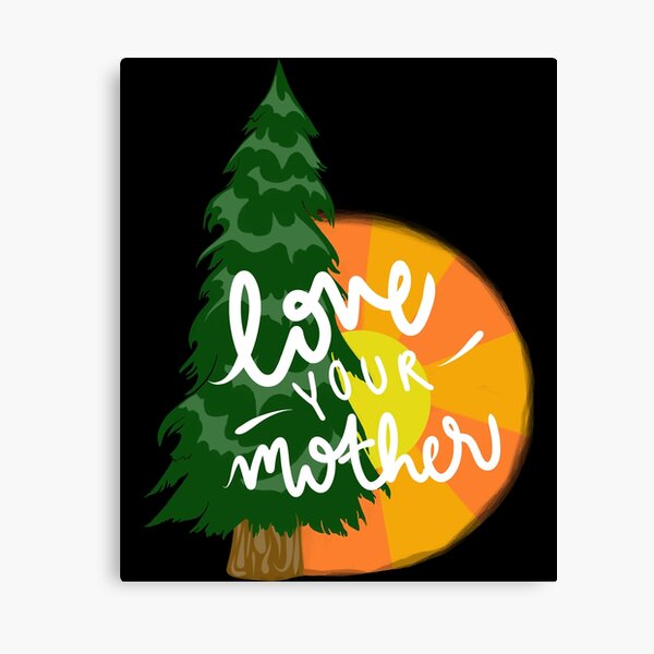Artikel-Vorschau von LOVE YOUR MOTHER ,Climate Change Activism Illustration, designt und verkauft von MarcelleWyman.