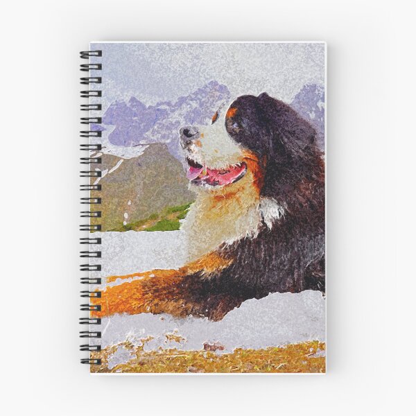 Item preview, Huge Bernese Mountain Dogs in the mountains  designed and sold by AlbertandOlly.