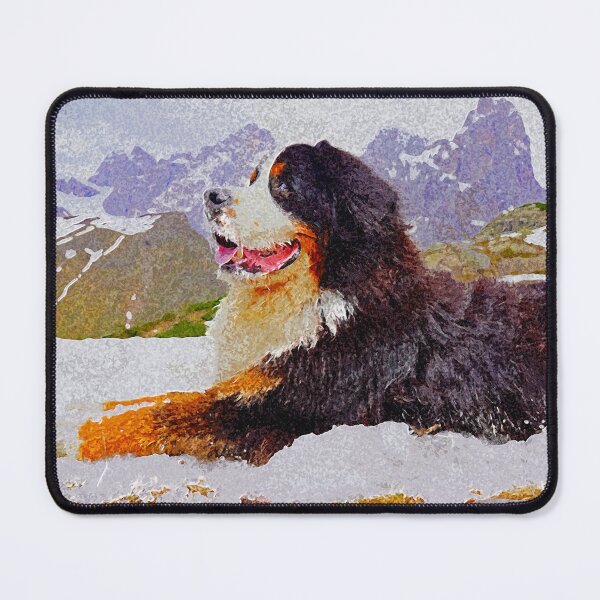 Item preview, Huge Bernese Mountain Dogs in the mountains  designed and sold by AlbertandOlly.