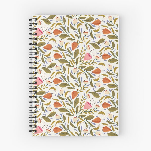 Item preview, Retro gouache floral Repeat Pattern designed and sold by wecouldall-be.