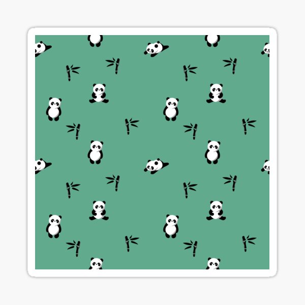 Pandas Pattern Sticker