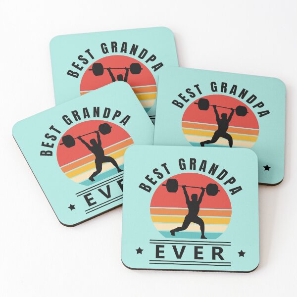 Artikelvorschau, Best Grandpa Ever Vintage Sunset Weight Lifter entworfen und verkauft von LindaCooke.