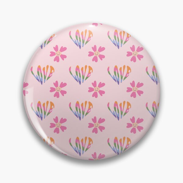 Aperçu de l'œuvre Groovy 60's 70's Love Heart Flower Retro Vintage Pattern créée et vendue par bolimj.