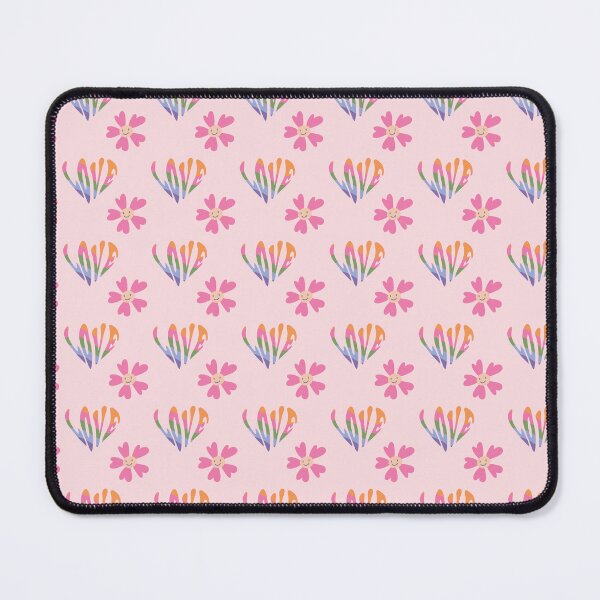 Item preview, Groovy 60's 70's Love Heart Flower Retro Vintage Pattern designed and sold by bolimj.