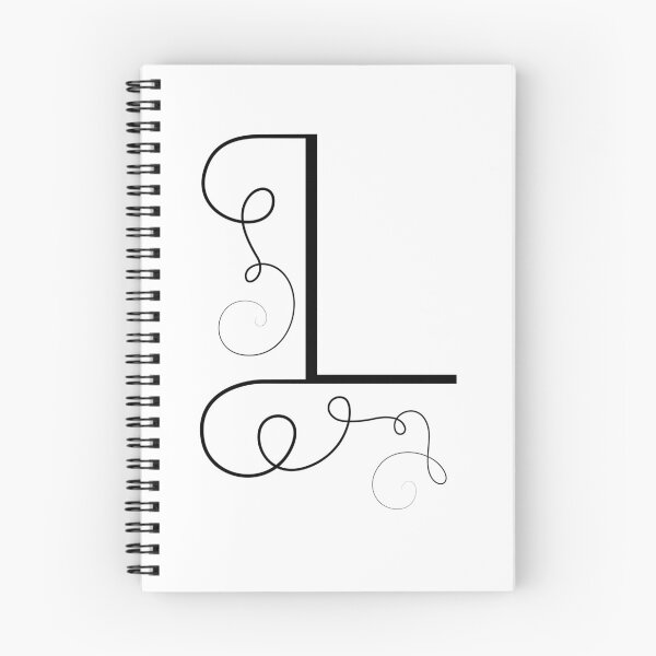 Item preview, Calligraphic letter L with flourishes of decorative whorls designed and sold by MadinaFatt.