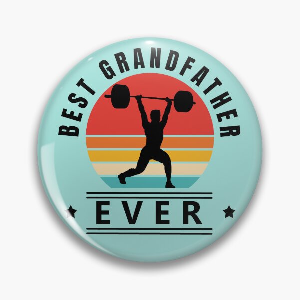 Item preview, Best Grandfather Ever Vintage Sunset Weight Lifter designed and sold by LindaCooke.