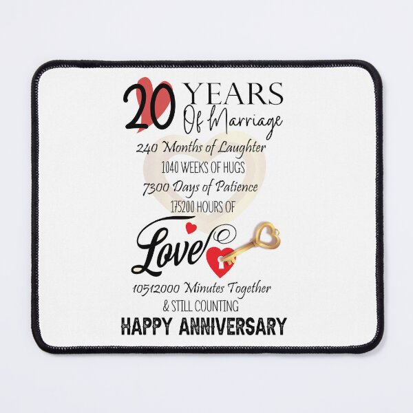 Item preview, 20 Years of marriage designed and sold by Teezlay Prints.