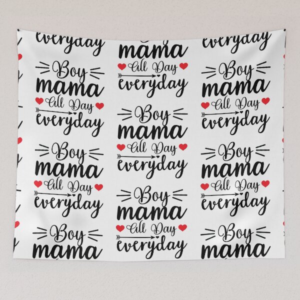 Item preview, Boy Mama all Day everyday Mothers Day Love Mama gift appearl designed and sold by DesignByHeartUK.