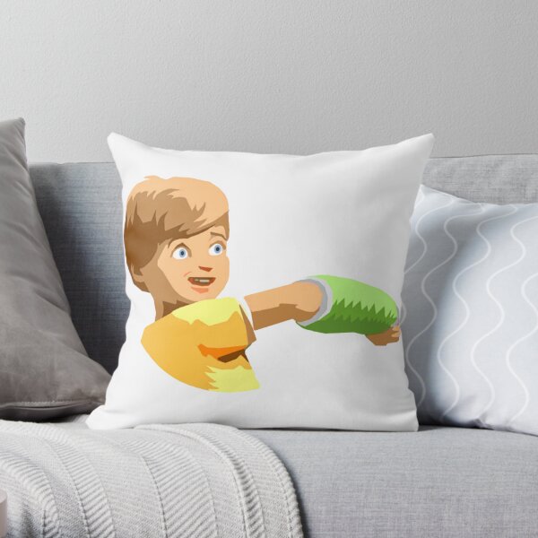 Punch Kid Throw Pillow