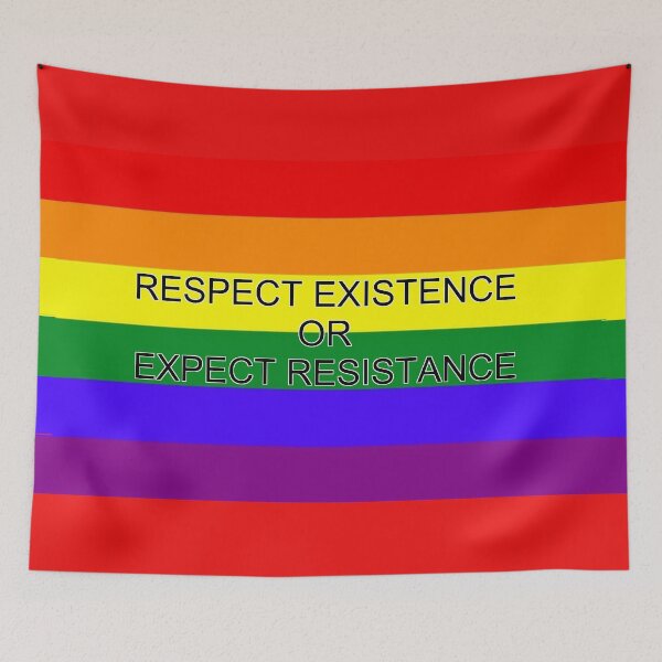 Item preview, RESPECT EXISTENCE OR EXPECT RESISTANCE designed and sold by lars redemeijer.