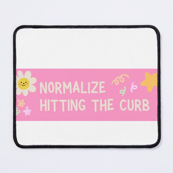 Item preview, hit the curb bumper sticker designed and sold by katelynstum.