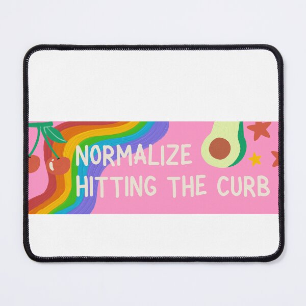 Item preview, hit the curb bumper sticker designed and sold by katelynstum.