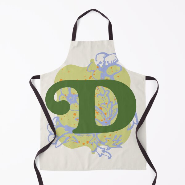 Artikelvorschau, Monogram Letter D with Vintage Flower Graphic entworfen und verkauft von Trish Dish.