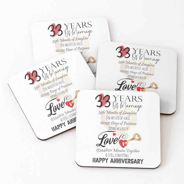 Item preview, 33 Years of marriage designed and sold by Teezlay Prints.
