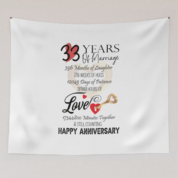 Item preview, 33 Years of marriage designed and sold by Teezlay Prints.