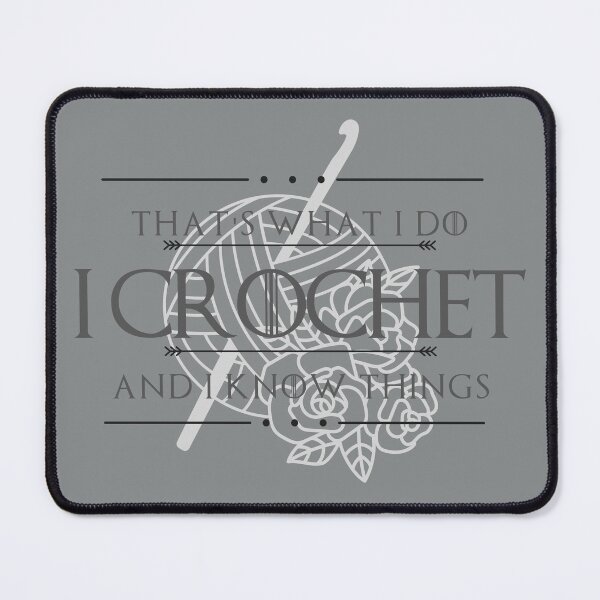 Item preview, Crochet and Know Things with Roses - for LIGHT backgrounds designed and sold by CulverCrafts.