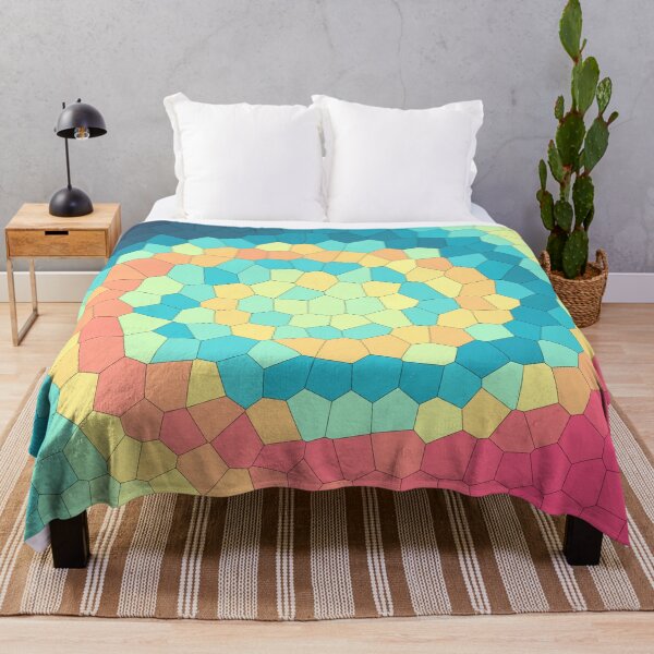 Artikelvorschau, Navy, Teal, Yellow and Pink Swirly Stained Glass Abstract Art entworfen und verkauft von DeesDeesigns.