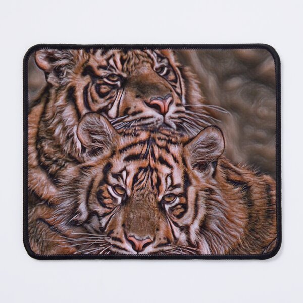 Item preview, Painted Abstract Tigers designed and sold by HappyLifeCreate.